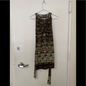 Women’s Sleeveless Multi-Colored Print Dress